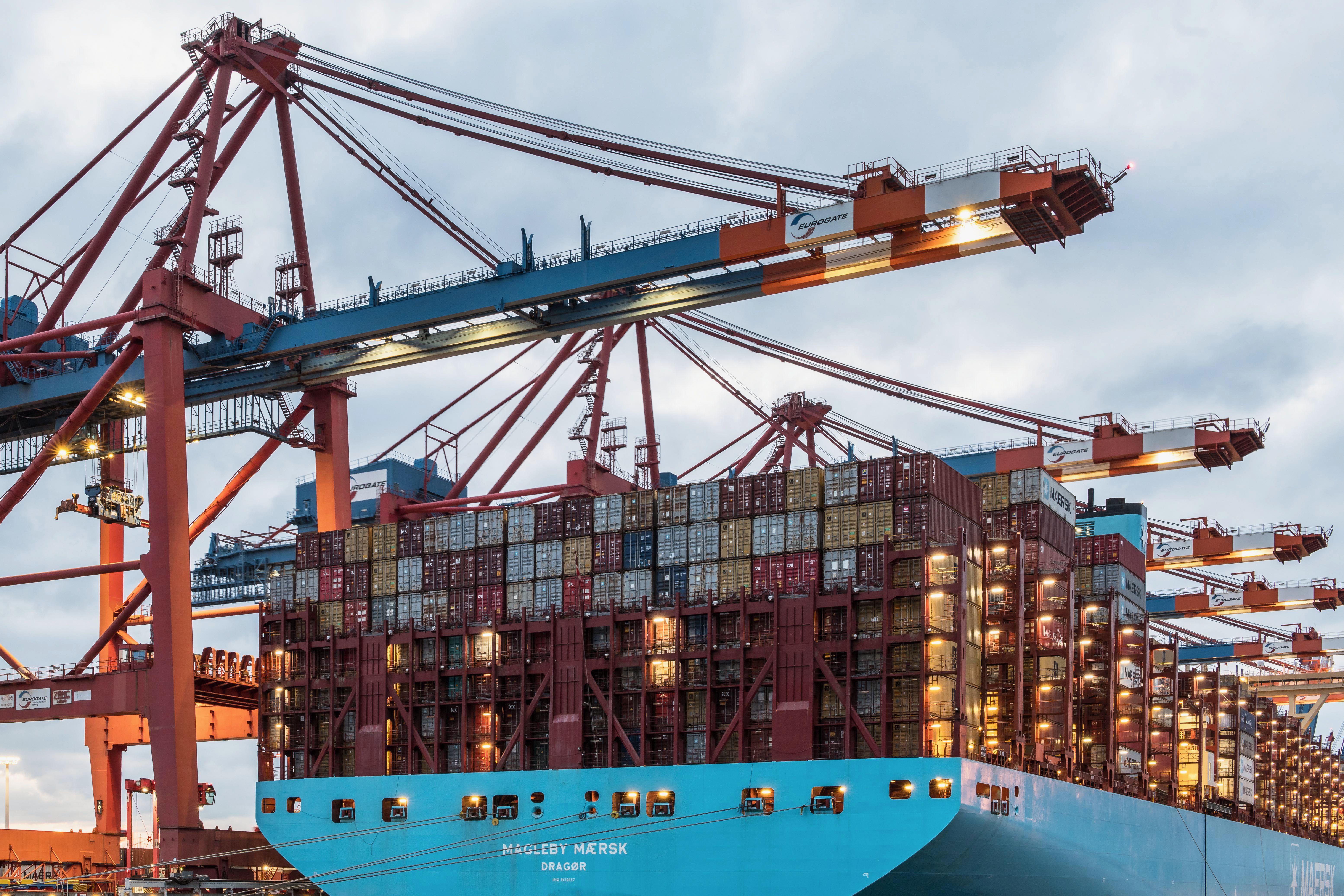Container ship at port - Perfect Page Freight Logistics